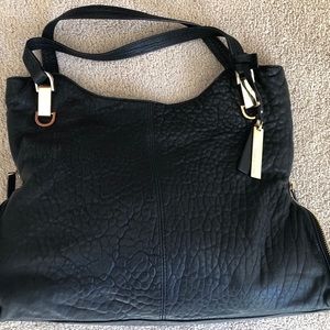 Black leather Vince Camuto purse
